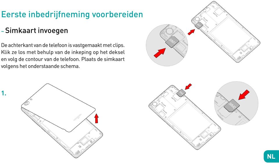 Klik ze los met behulp van de inkeping op het deksel en volg de