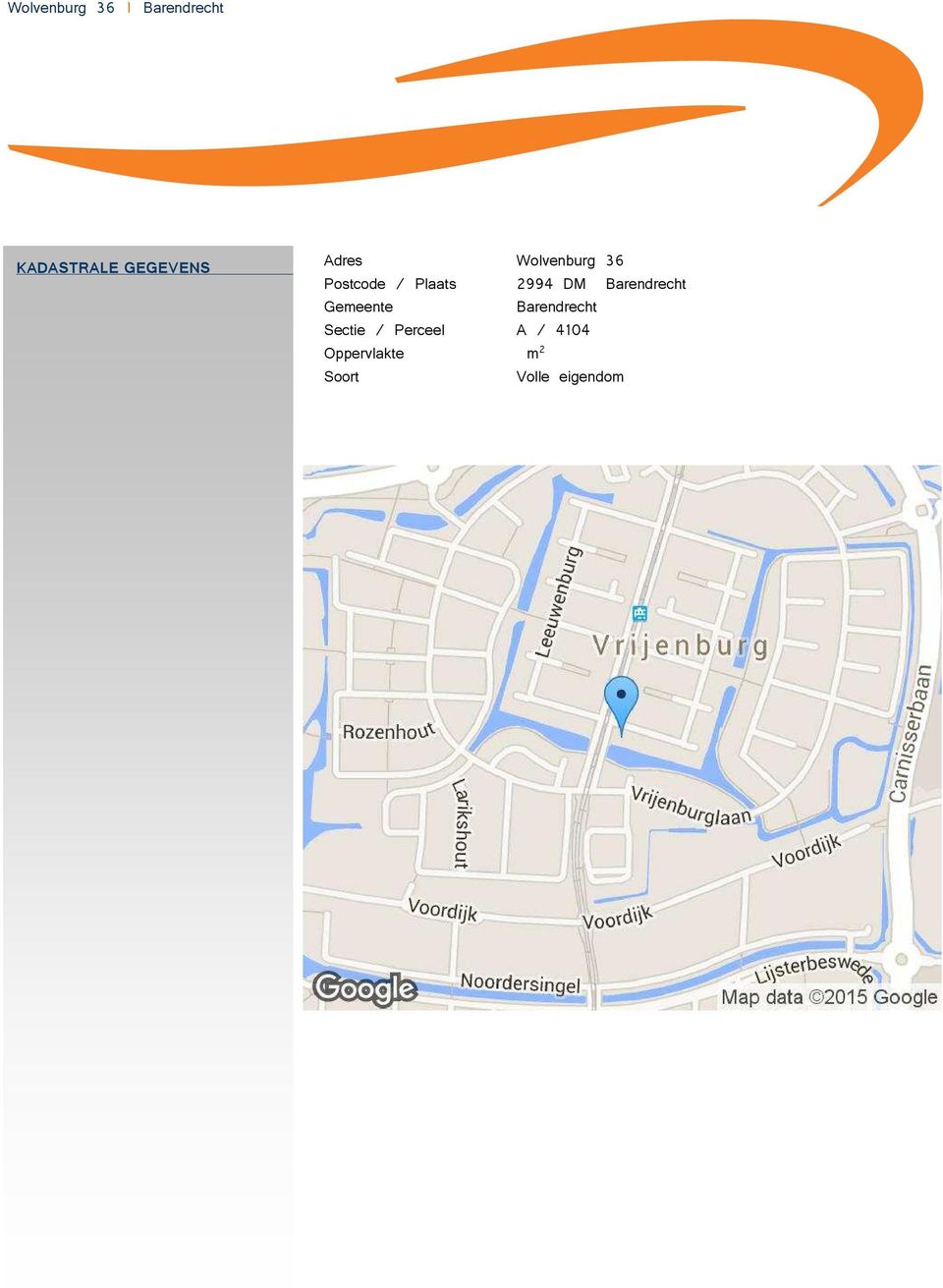 Gemeente Barendrecht Sectie / Perceel A