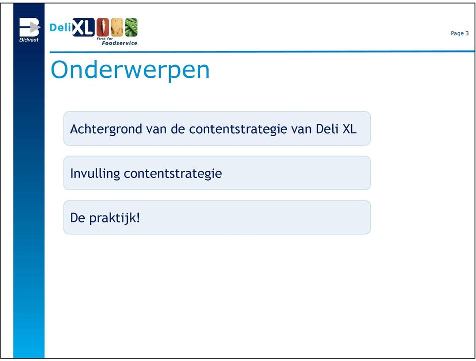 contentstrategie van Deli