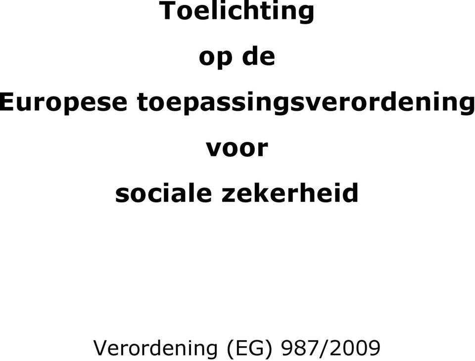 toepassingsverordening