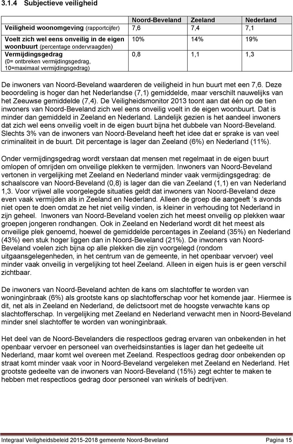 Deze beoordeling is hoger dan het Nederlandse (7,1) gemiddelde, maar verschilt nauwelijks van het Zeeuwse gemiddelde (7,4).