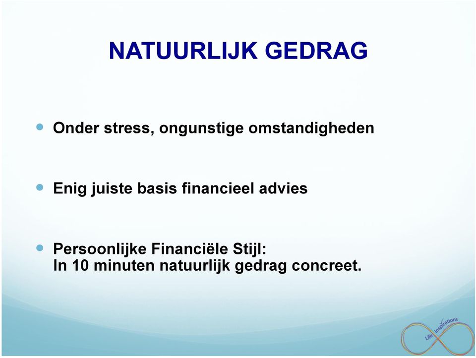 basis financieel advies Persoonlijke