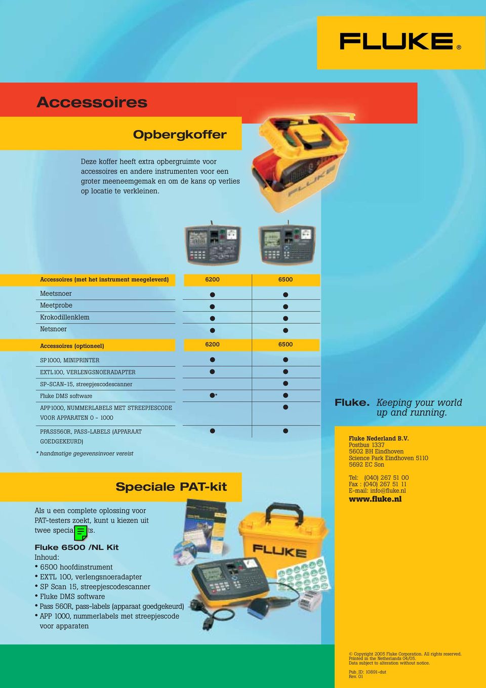 streepjescodescanner Fluke DMS software APP1000, NUMMERLABELS MET STREEPJESCODE VOOR APPARATEN 0-1000 6200 6500 * Fluke. Keeping your world up and running.