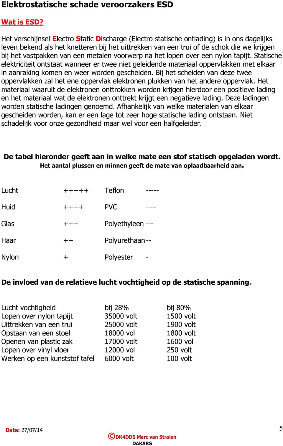 vastpakken van een metalen voorwerp na het lopen over een nylon tapijt.