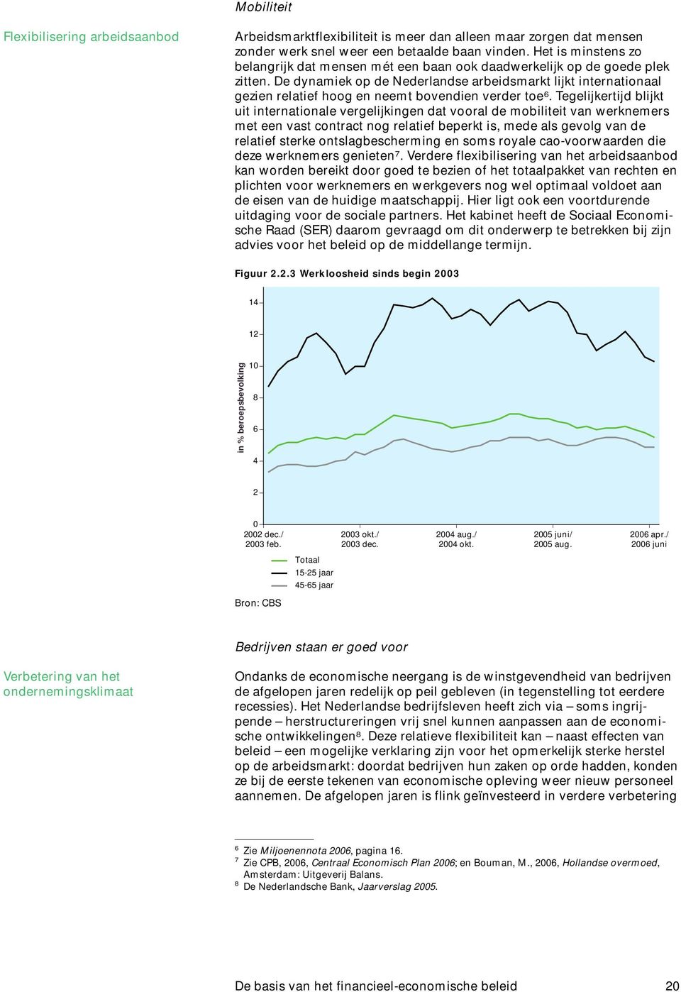 De dynamiek op de Nederlandse arbeidsmarkt lijkt internationaal gezien relatief hoog en neemt bovendien verder toe 6.