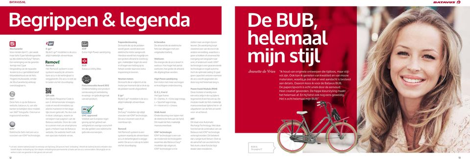 Hogere inruilwaarde, omdat de Xtra Garantie bij verkoop overdraagbaar is. 360 Deze fiets is op de Batavus website, batavus.nl, van alle kanten te bekijken door middel van 360 fotografie.