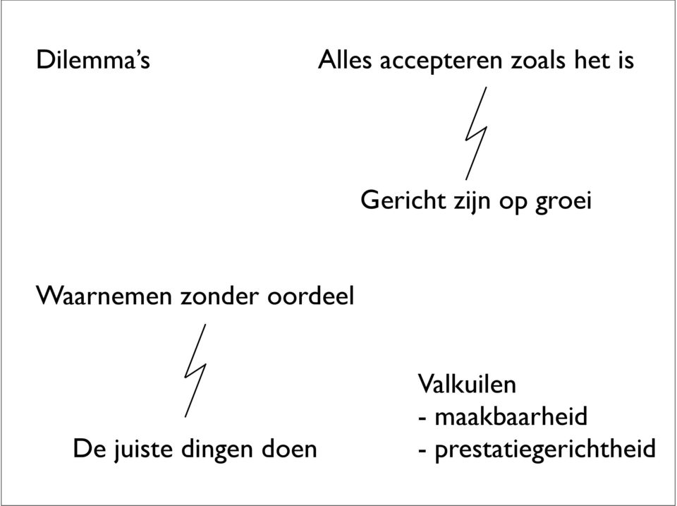 zonder oordeel De juiste dingen doen