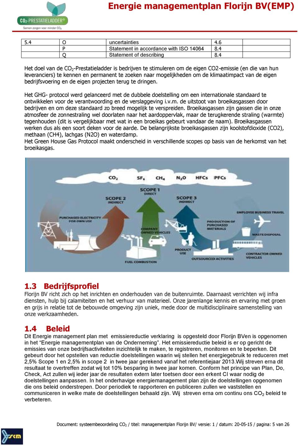 eigen bedrijfsvoering en de eigen projecten terug te dringen.