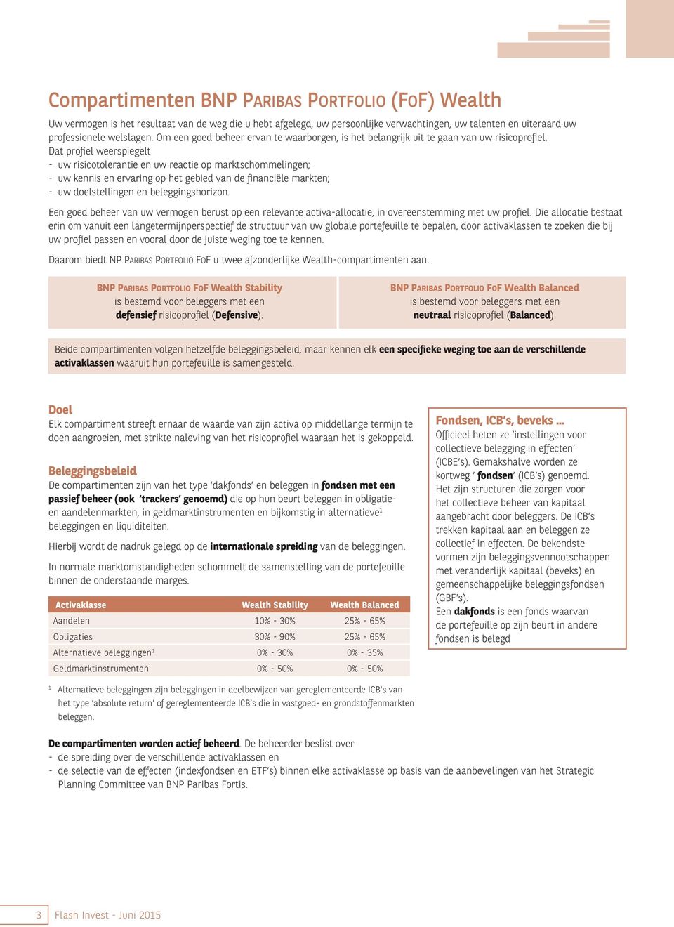 Dat profiel weerspiegelt - uw risicotolerantie en uw reactie op marktschommelingen; - uw kennis en ervaring op het gebied van de financiële markten; - uw doelstellingen en beleggingshorizon.