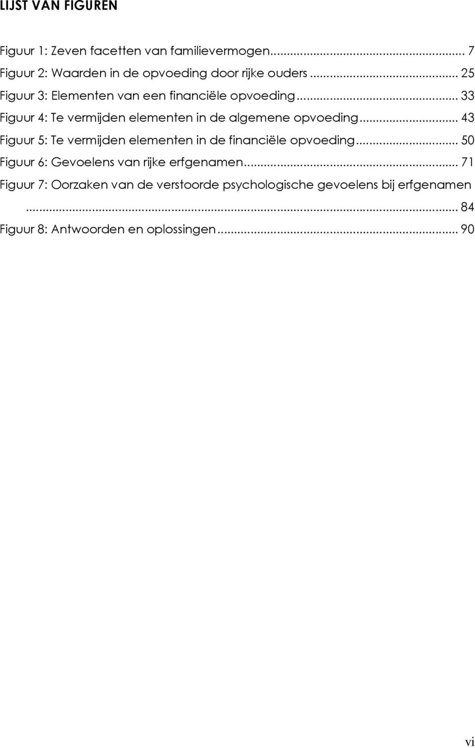 .. 43 Figuur 5: Te vermijden elementen in de financiële opvoeding... 50 Figuur 6: Gevoelens van rijke erfgenamen.