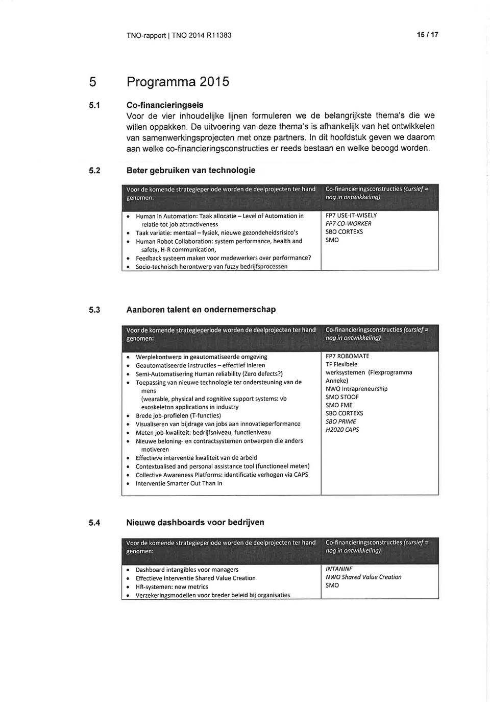 ln dit hoofdstuk geven we daarom aan welke co-financieringsconstructies er reeds bestaan en welke beoogd worden.