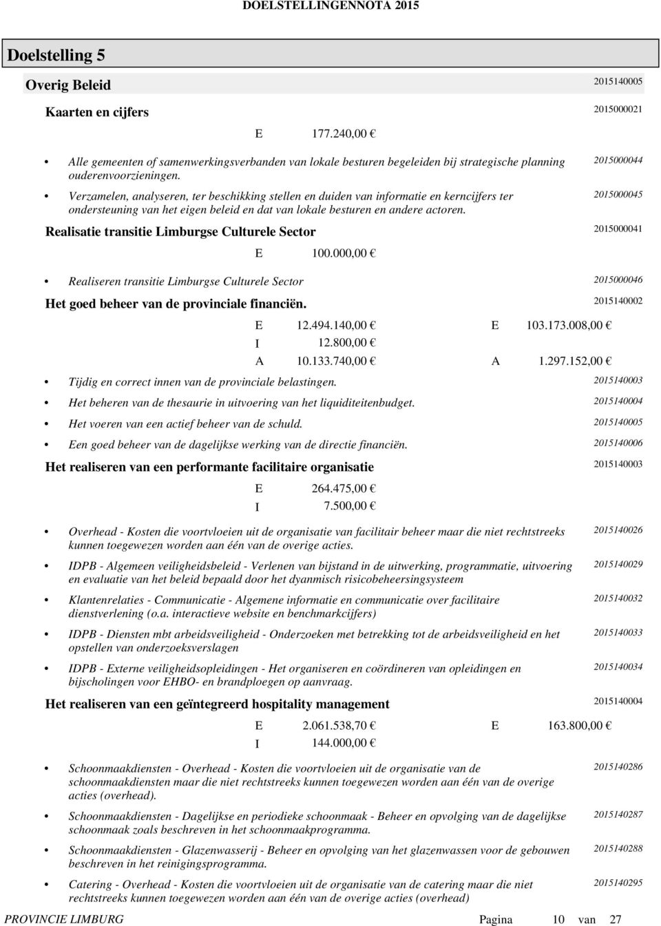 Verzamelen, analyseren, ter beschikking stellen en duiden van informatie en kerncijfers ter ondersteuning van het eigen beleid en dat van lokale besturen en andere actoren.