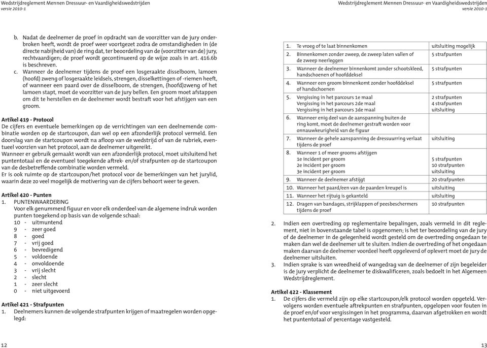 beoordeling van de (voorzitter van de) jury, rechtvaardigen; de proef wordt gecontinueerd op de wijze zoals in art. 416.6b is beschreven. c.