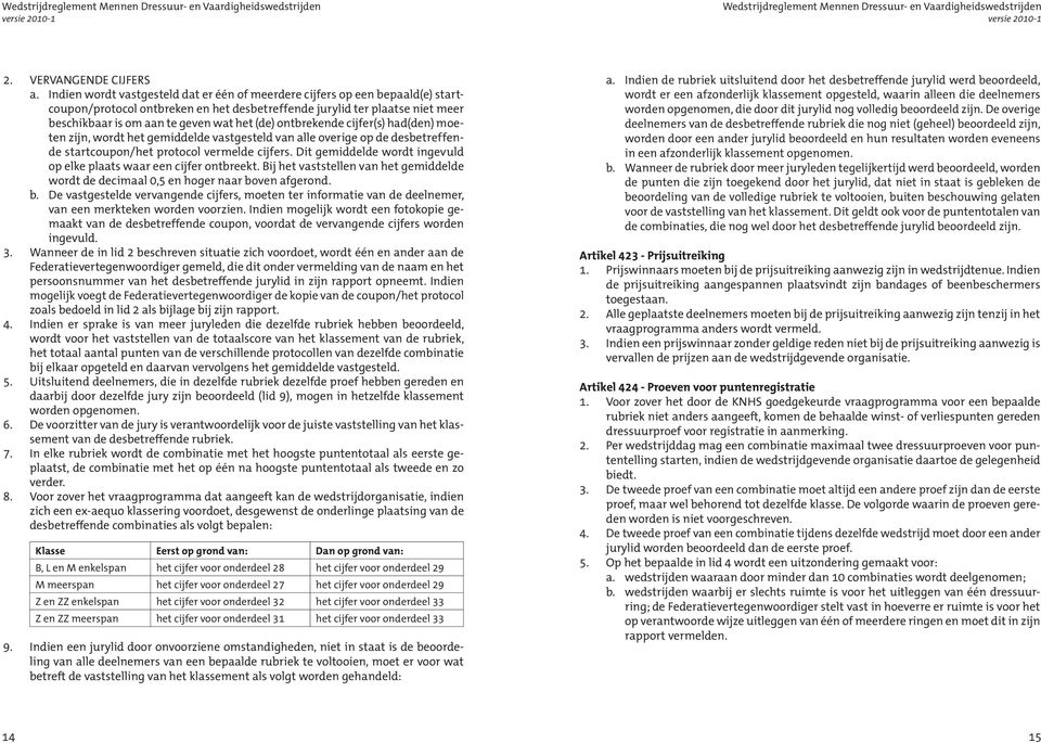 (de) ontbrekende cijfer(s) had(den) moeten zijn, wordt het gemiddelde vastgesteld van alle overige op de desbetreffende startcoupon/het protocol vermelde cijfers.