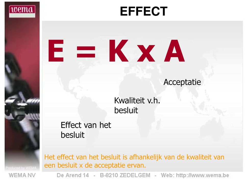 besluit Acceptatie Het effect van het