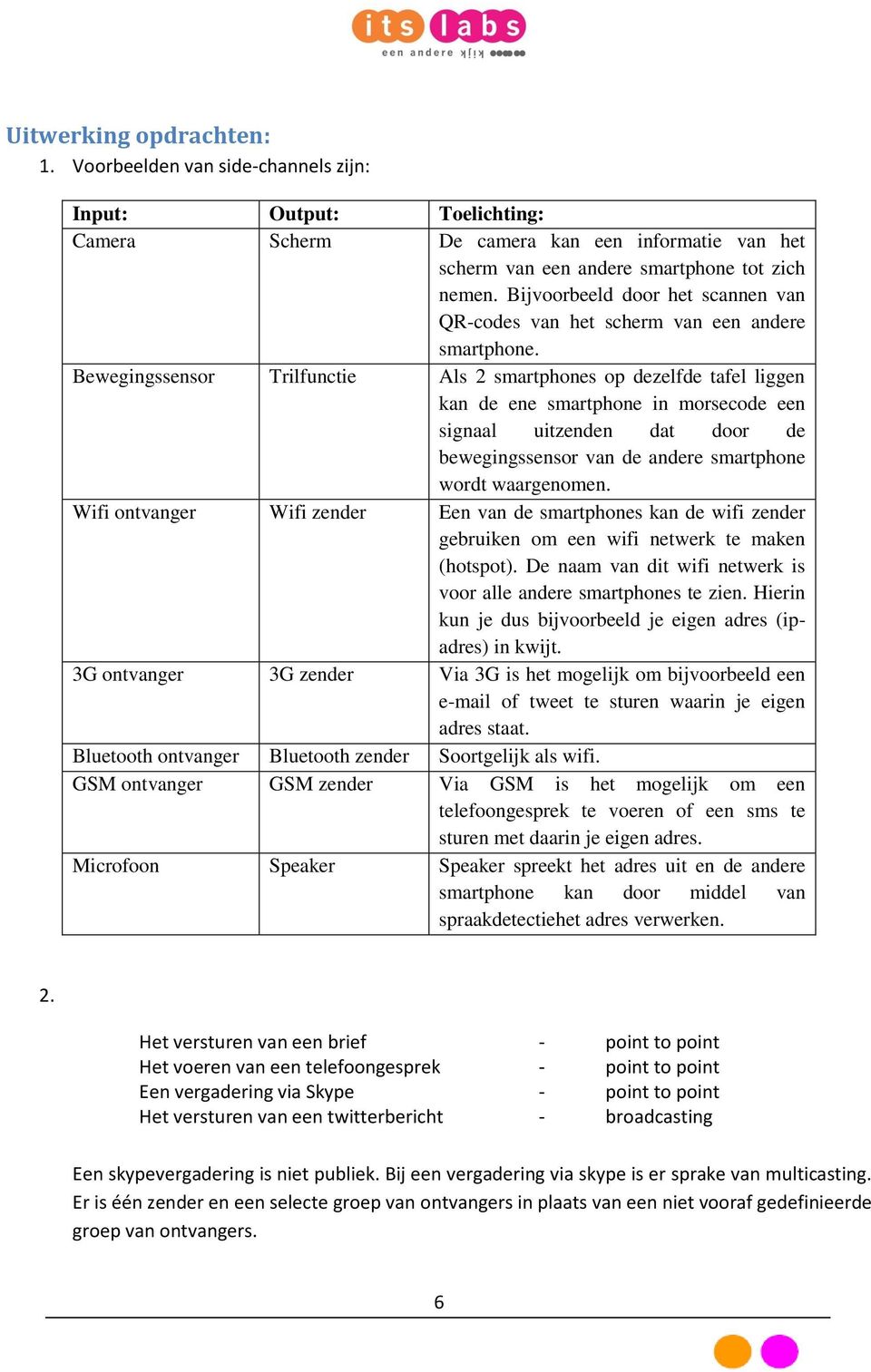 Bewegingssensor Trilfunctie Als 2 smartphones op dezelfde tafel liggen kan de ene smartphone in morsecode een signaal uitzenden dat door de bewegingssensor van de andere smartphone wordt waargenomen.