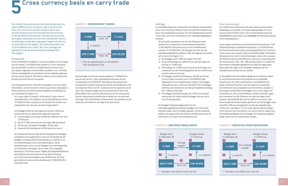 Voordat we hier verder op in gaan, bespreken we eerst de rentepariteit theorie en arbitrage, omdat deze begrippen helpen om de cros currency basis uit te leggen.