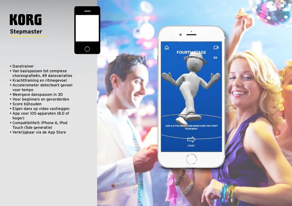 3D Voor beginners en gevorderden Score bijhouden Eigen dans op video vastleggen App voor