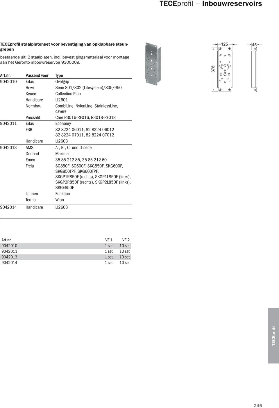 R018-RF018 904011 Erlau FSB Handicare 90401 AMS Deubad Emco Frelu Lehnen Terma 904014 Handicare LI60 Economy 8 84 06011, 8 84 0601 8 84 07011, 8 84 0701 LI60 A-, B-, C- und D-serie Maxima 5 85 1 85,