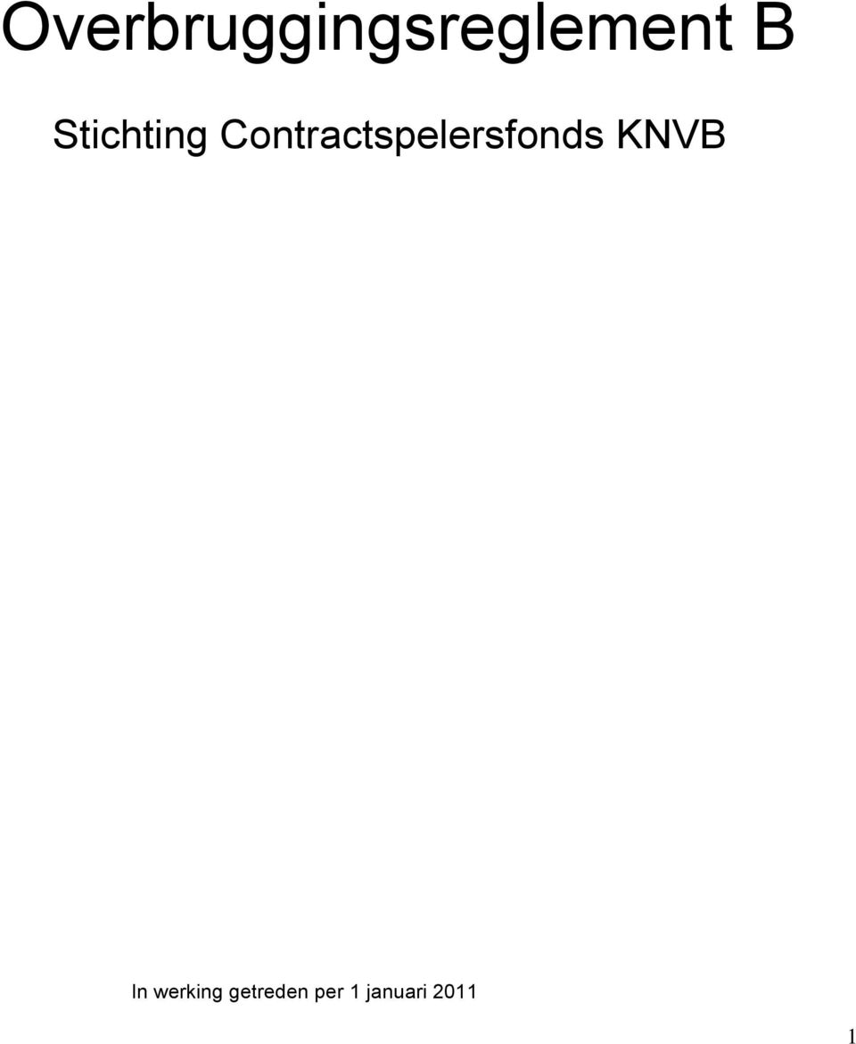 Contractspelersfonds KNVB