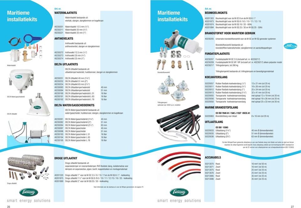 Beunkoelingkit voor de M-SQ 8 / 9.