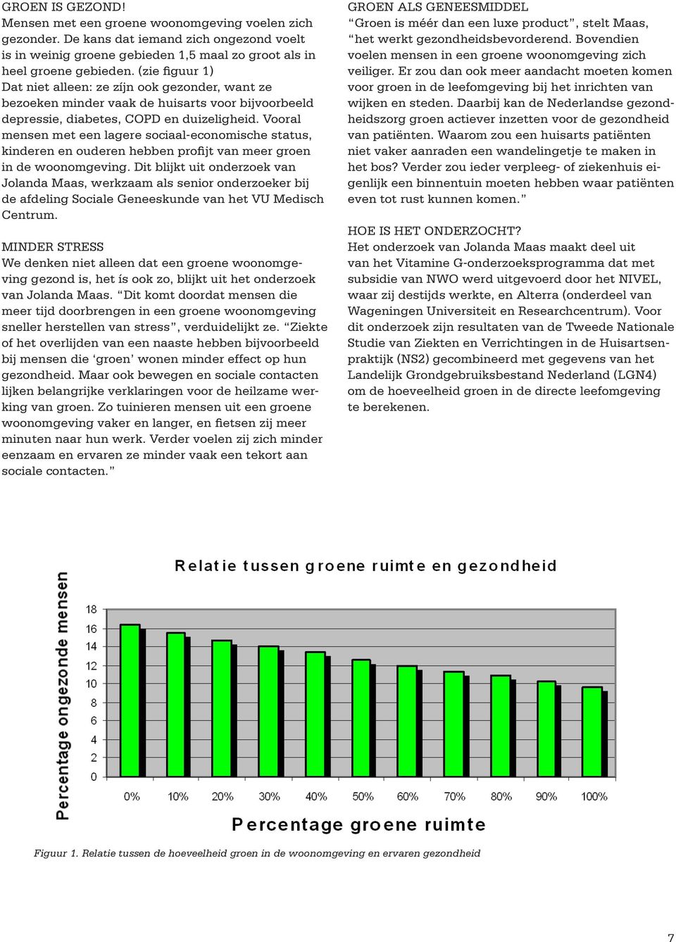 Vooral mensen met een lagere sociaal-economische status, kinderen en ouderen hebben profijt van meer groen in de woonomgeving.