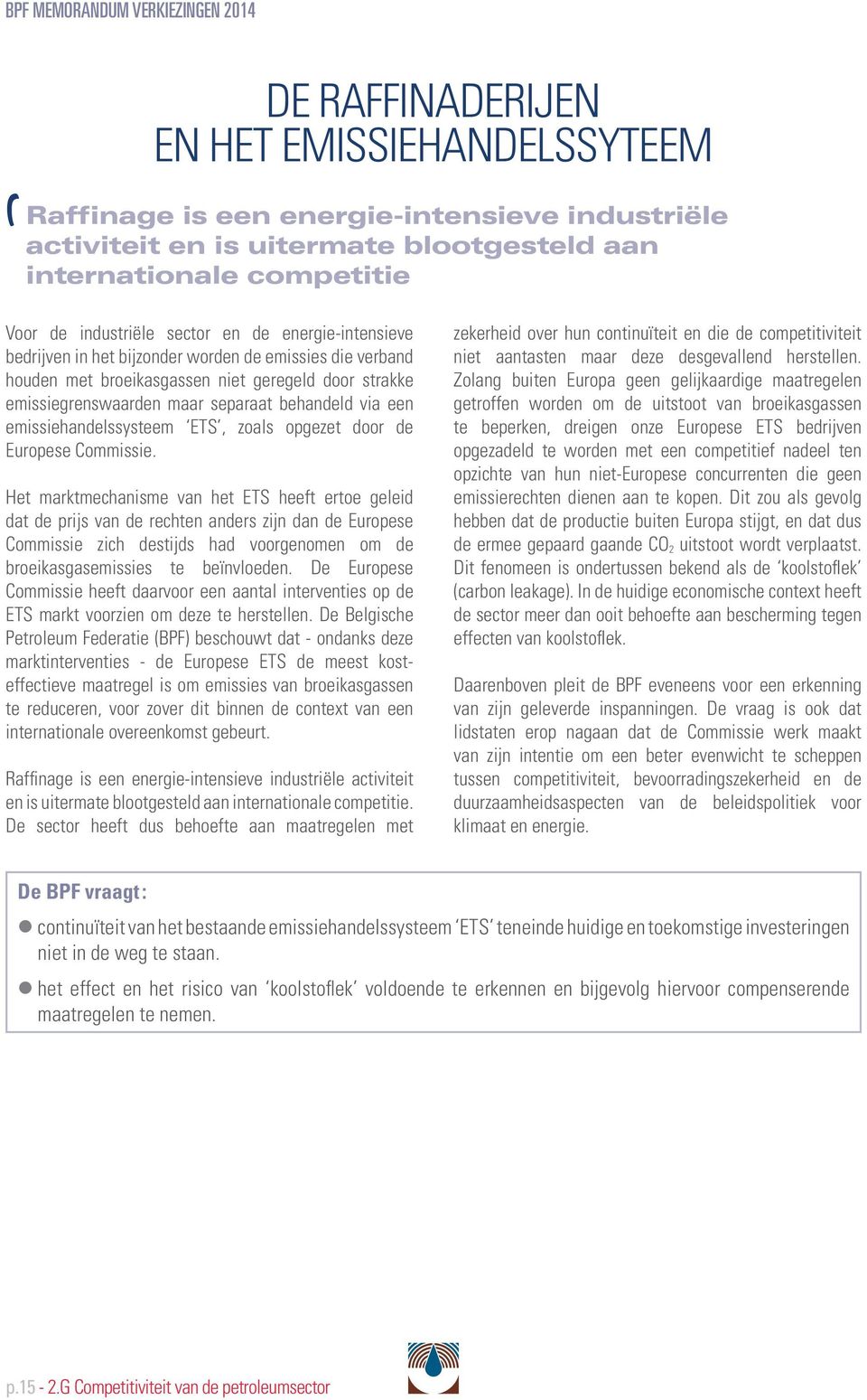 emissiehandelssysteem ETS, zoals opgezet door de Europese Commissie.