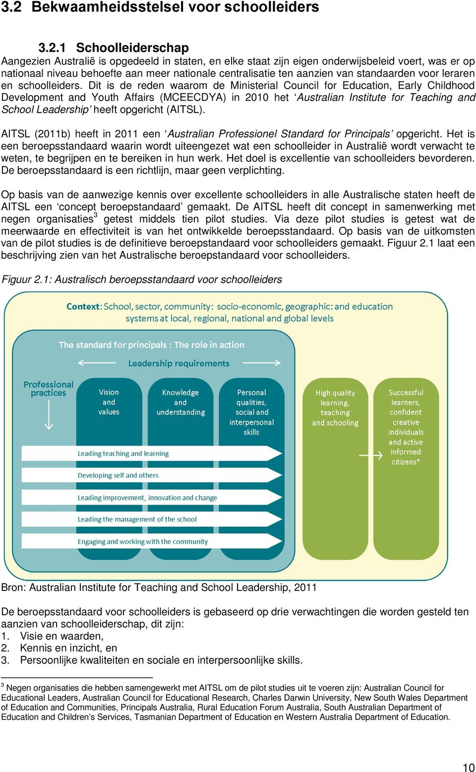 Dit is de reden waarom de Ministerial Council for Education, Early Childhood Development and Youth Affairs (MCEECDYA) in 2010 het Australian Institute for Teaching and School Leadership heeft