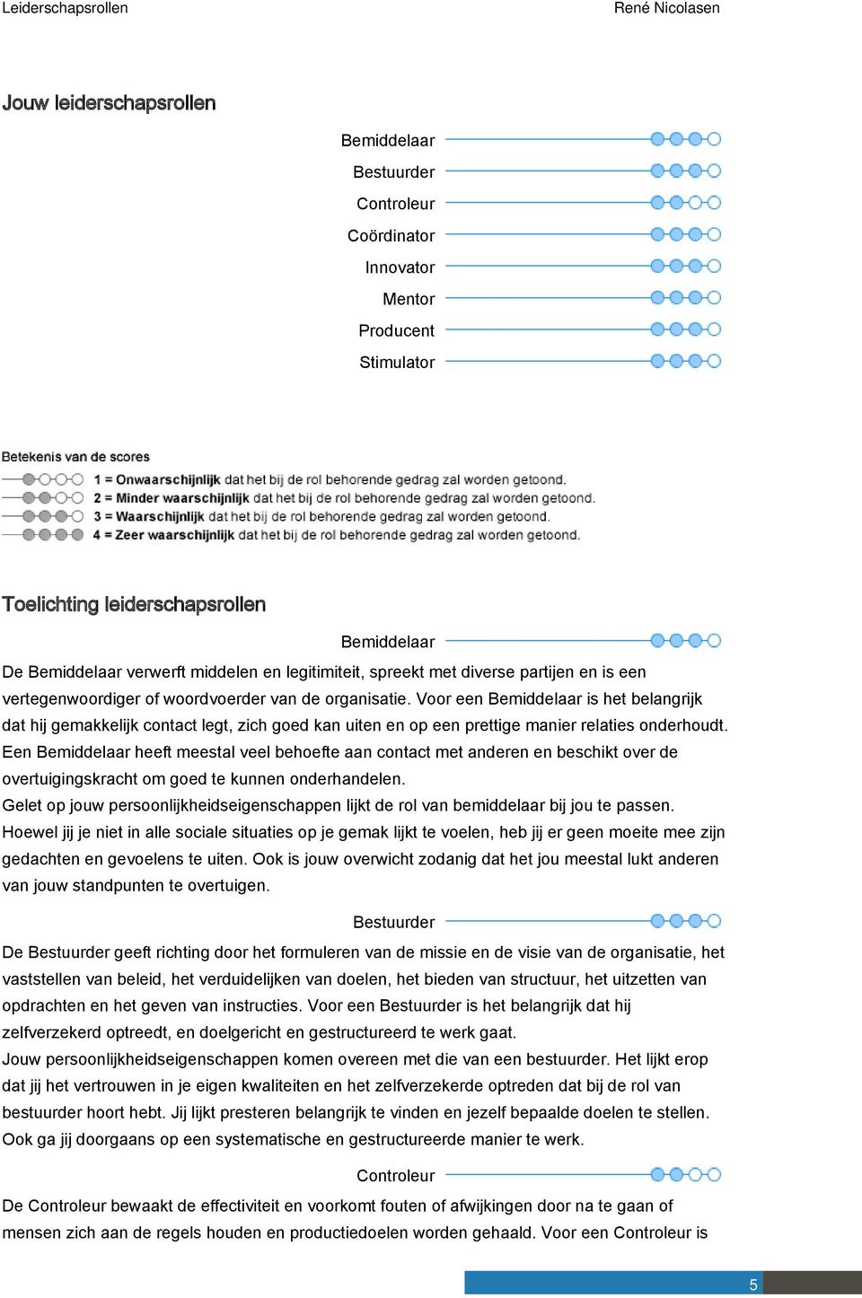 Voor een Bemiddelaar is het belangrijk dat hij gemakkelijk contact legt, zich goed kan uiten en op een prettige manier relaties onderhoudt.