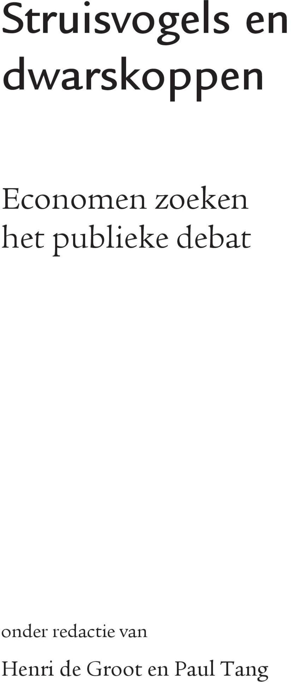 publieke debat onder