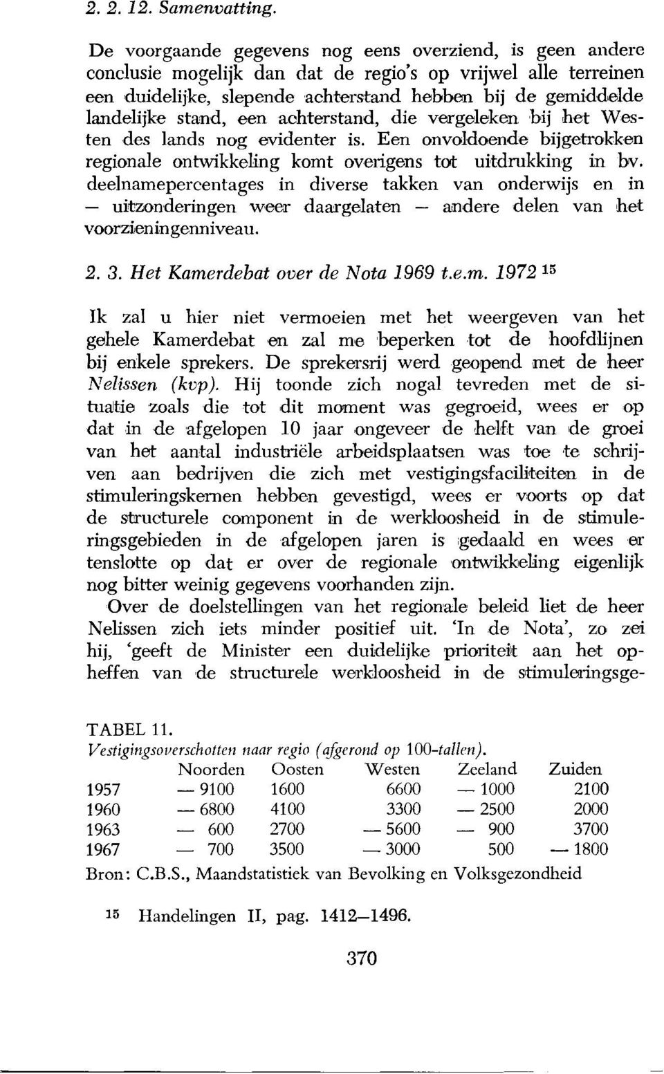 stand, een achterstand, die vergeleken bij het Westen des lands nog evidenter is. Een onvoldoende bijgetrokken regionale ontwikkeling komt overigens tot uitdrukking in bv.