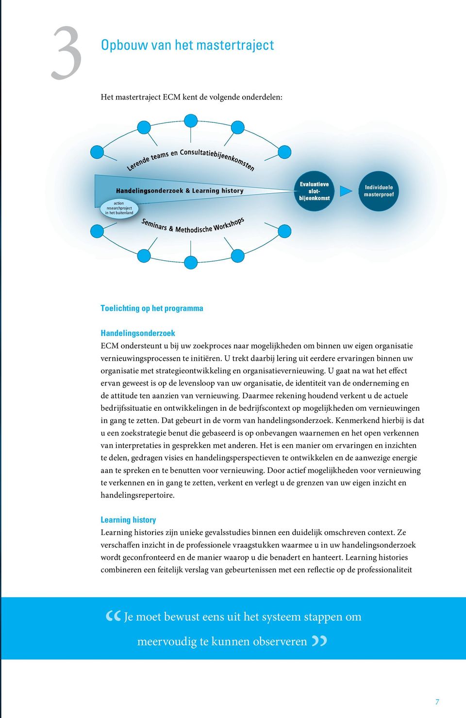 om binnen uw eigen organisatie vernieuwingsprocessen te initiëren. U trekt daarbij lering uit eerdere ervaringen binnen uw organisatie met strategieontwikkeling en organisatievernieuwing.