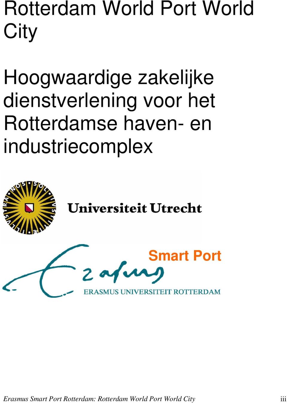 haven- en industriecomplex Smart Port Erasmus