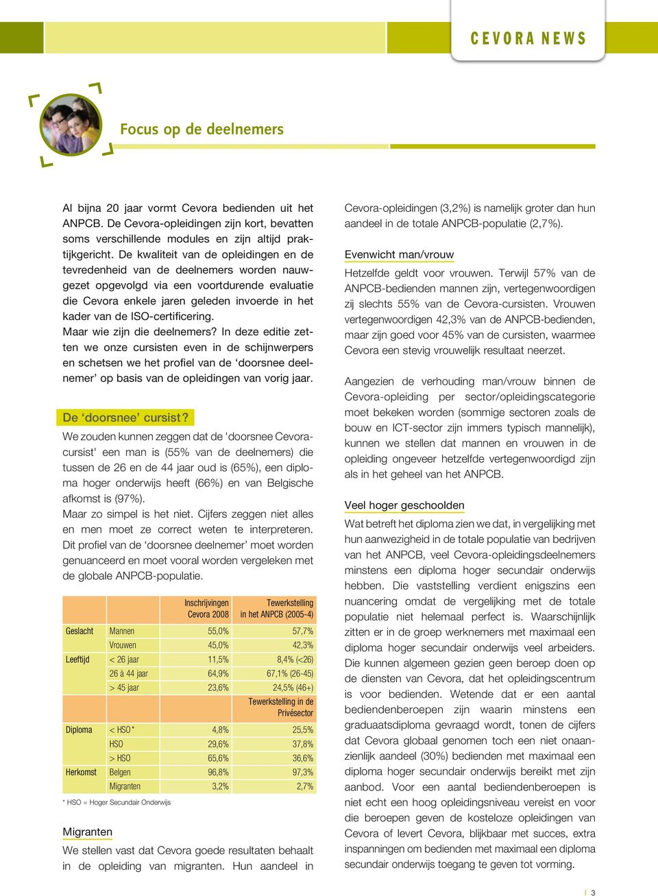 ISO-certificering. Maar wie zijn die deelnemers?