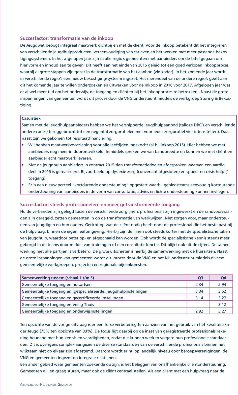 In het afgelopen jaar zijn in alle regio s gemeenten met aanbieders om de tafel gegaan om hier vorm en inhoud aan te geven.