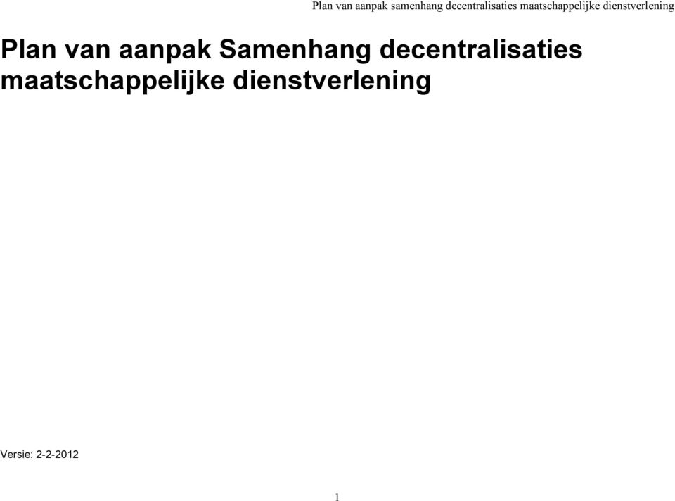 decentralisaties