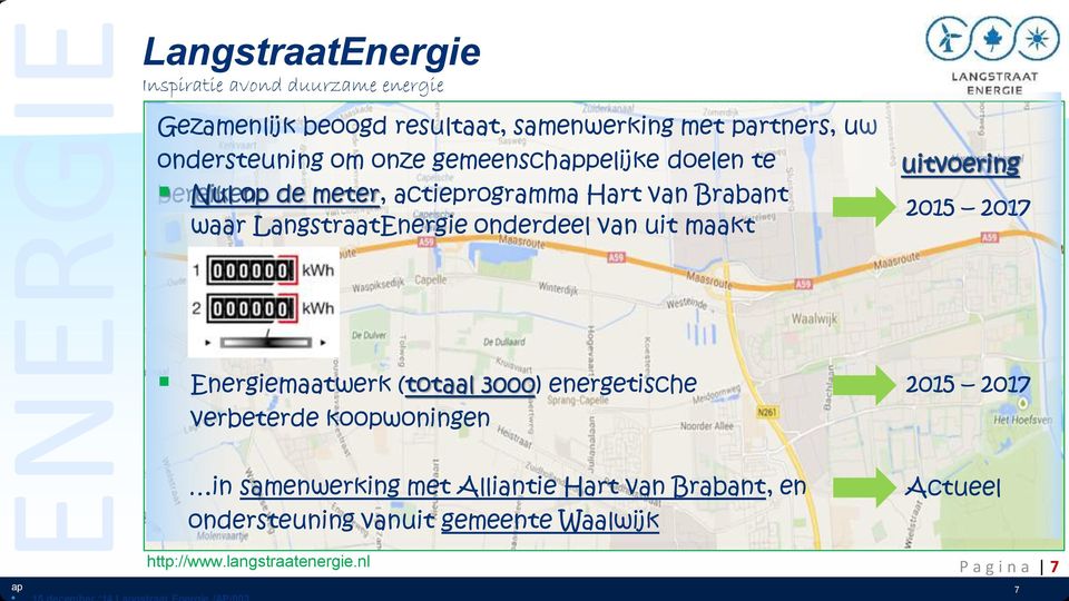 Nul op de meter, actieprogramma Hart van Brabant waar LangstraatEnergie onderdeel van uit maakt uitvoering 2015