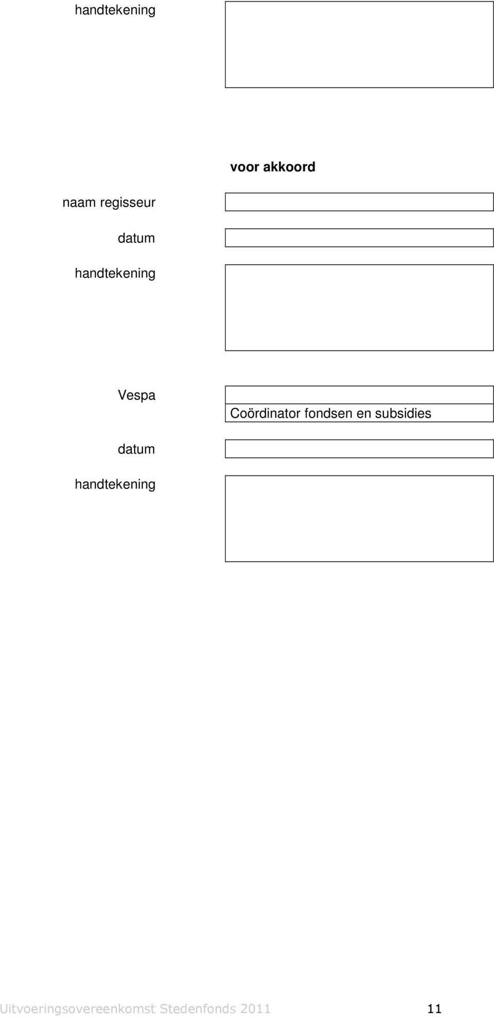 fondsen en subsidies datum handtekening