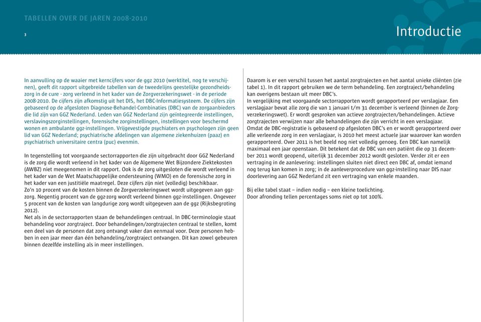 De cijfers zijn gebaseerd op de afgesloten Diagnose-Behandel-Combinaties (DBC) van de zorgaanbieders die lid zijn van GGZ Nederland.