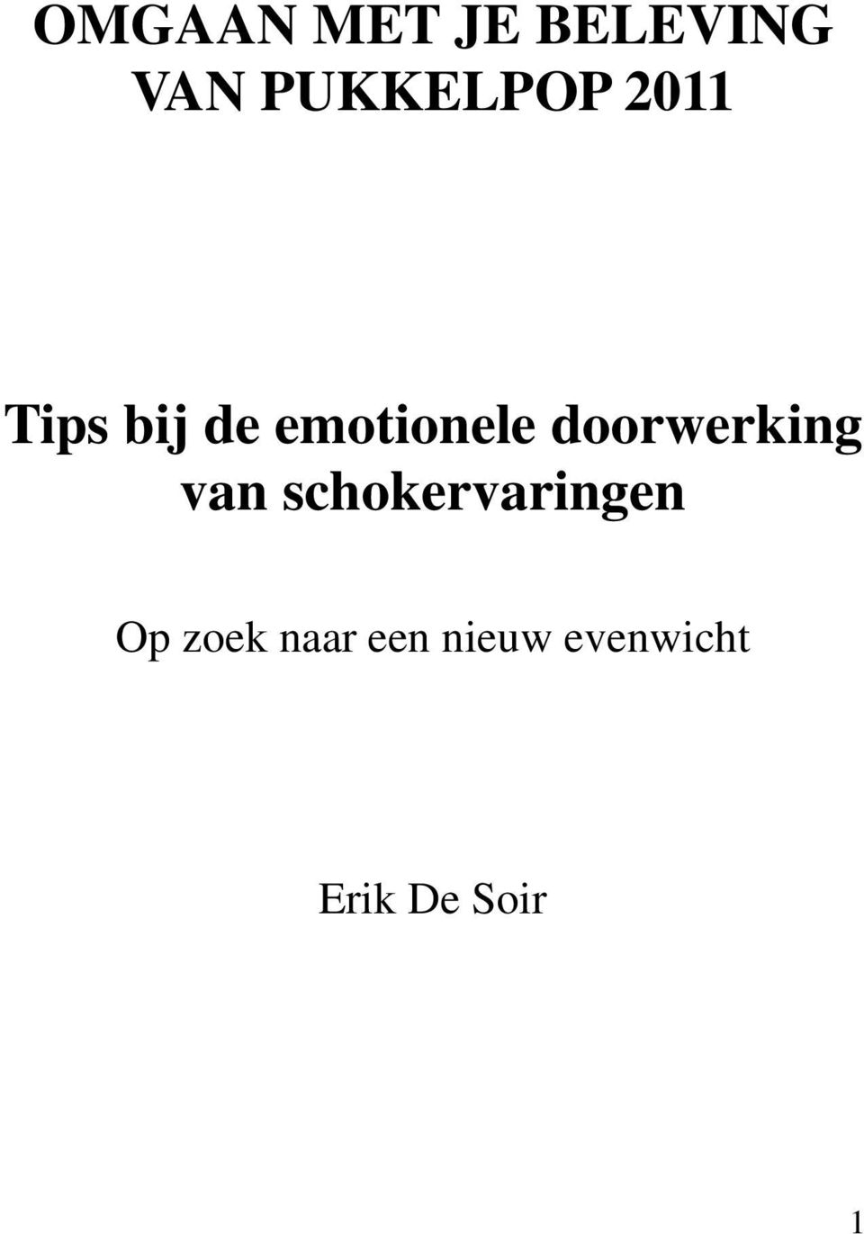 emotionele doorwerking van