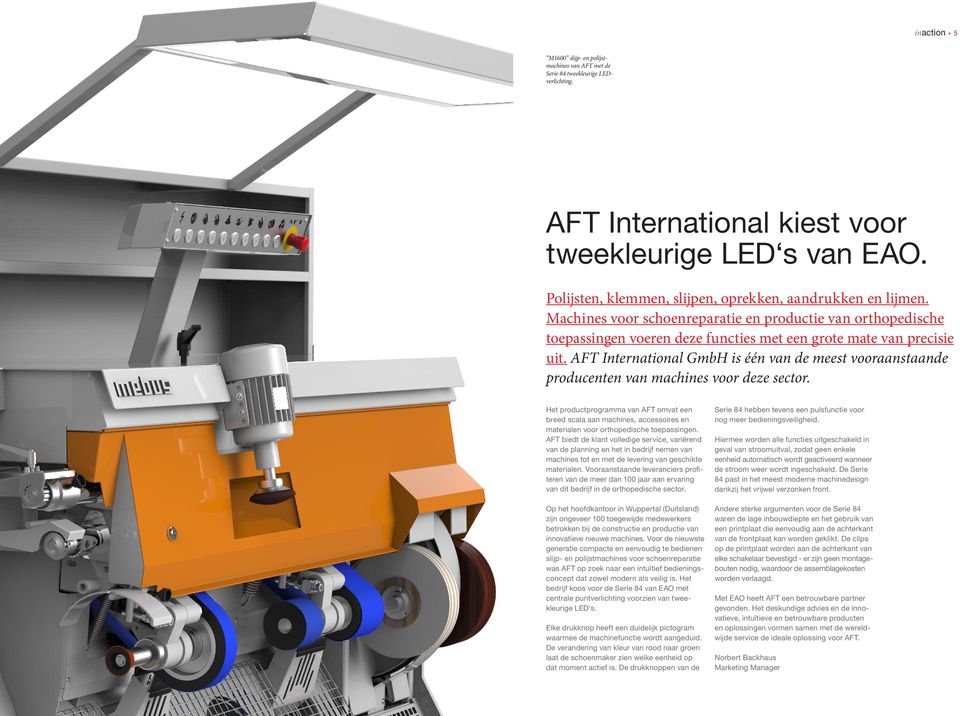 AFT International GmbH is één van de meest vooraanstaande producenten van machines voor deze sector.