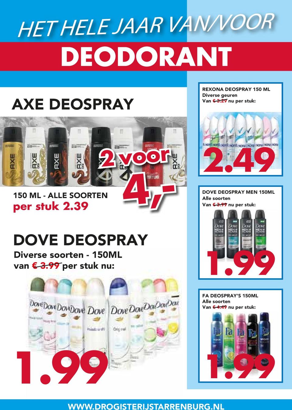 49 DOVE DEOSPRAY MEN 150ML Alle soorten Van 3.