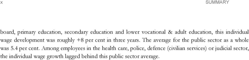 The average for the public sector as a whole was 5.4 per cent.