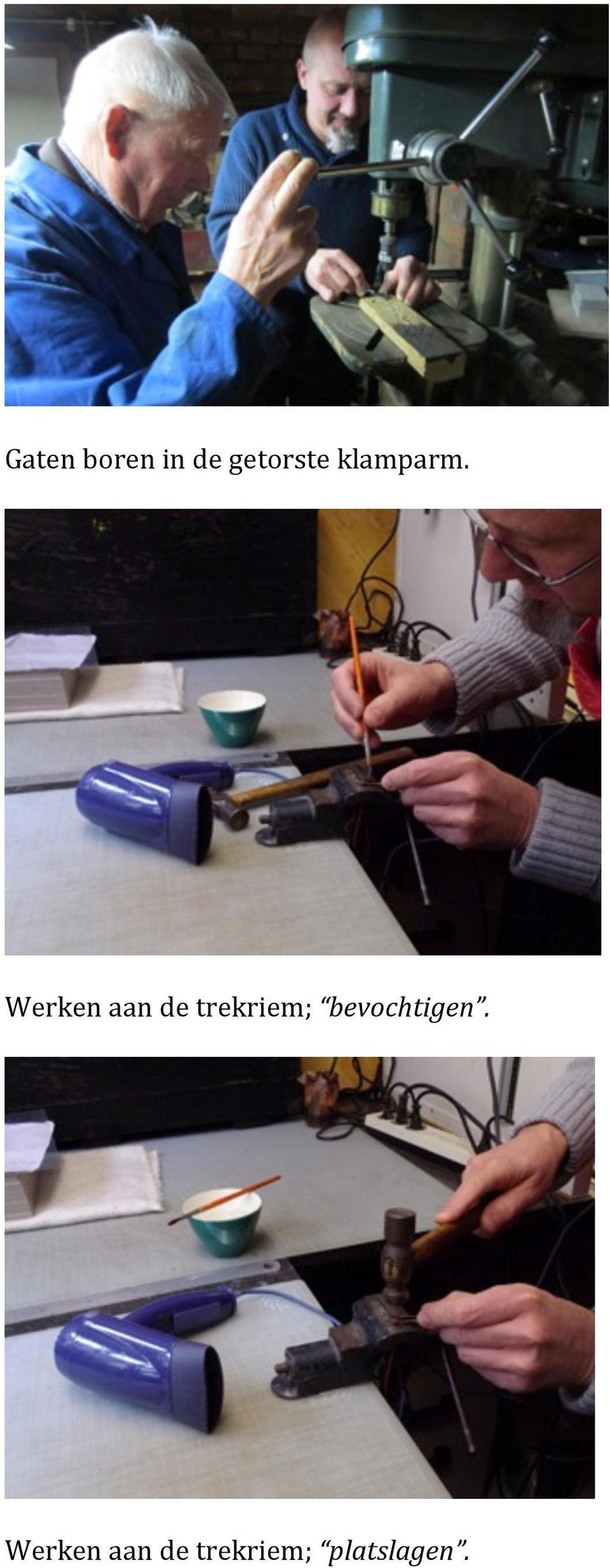 Werken aan de trekriem;