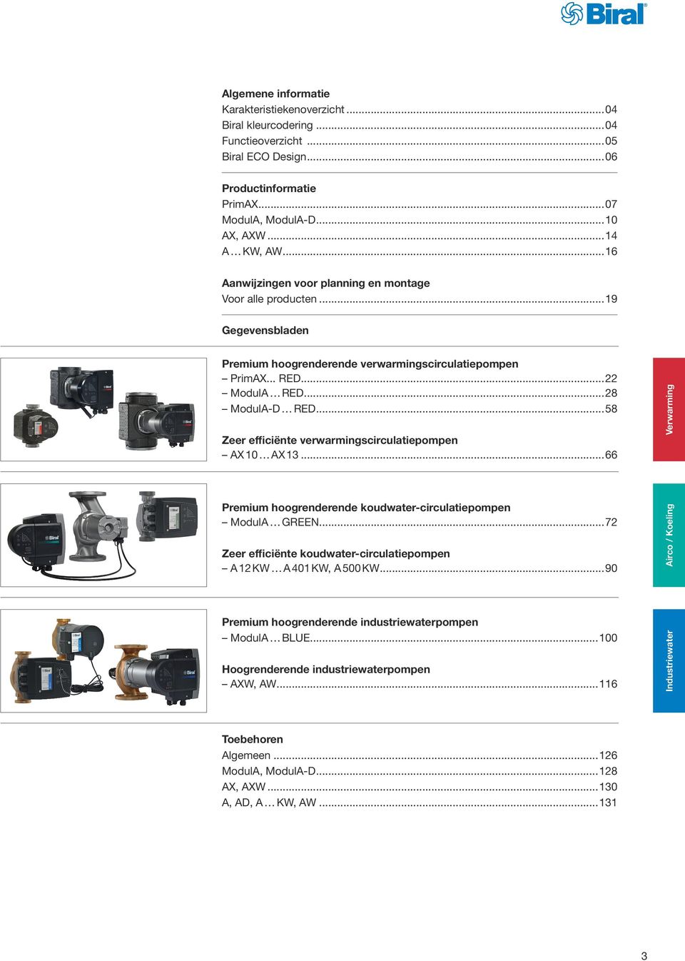 ..22 ModulA RED...28 ModulA-D RED...58 Zeer efficiënte verwarmingscirculatiepompen AX 0 AX 3...66 Premium hoogrenderende koudwater-circulatiepompen ModulA GREEN.