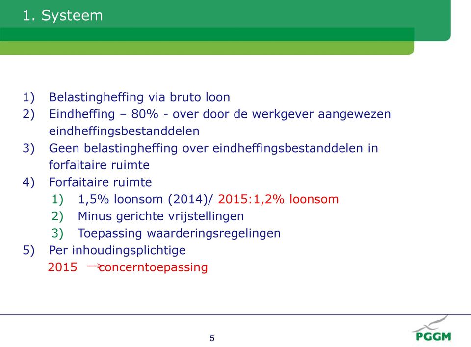 forfaitaire ruimte 4) Forfaitaire ruimte 1) 1,5% loonsom (2014)/ 2015:1,2% loonsom 2) Minus