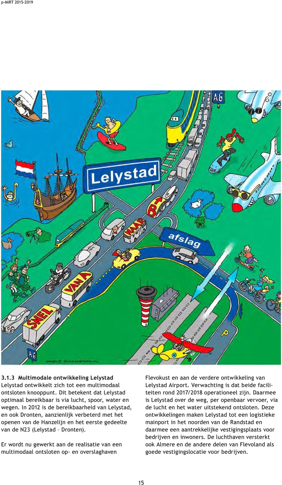 Er wordt nu gewerkt aan de realisatie van een multimodaal ontsloten op- en overslaghaven Flevokust en aan de verdere ontwikkeling van Lelystad Airport.