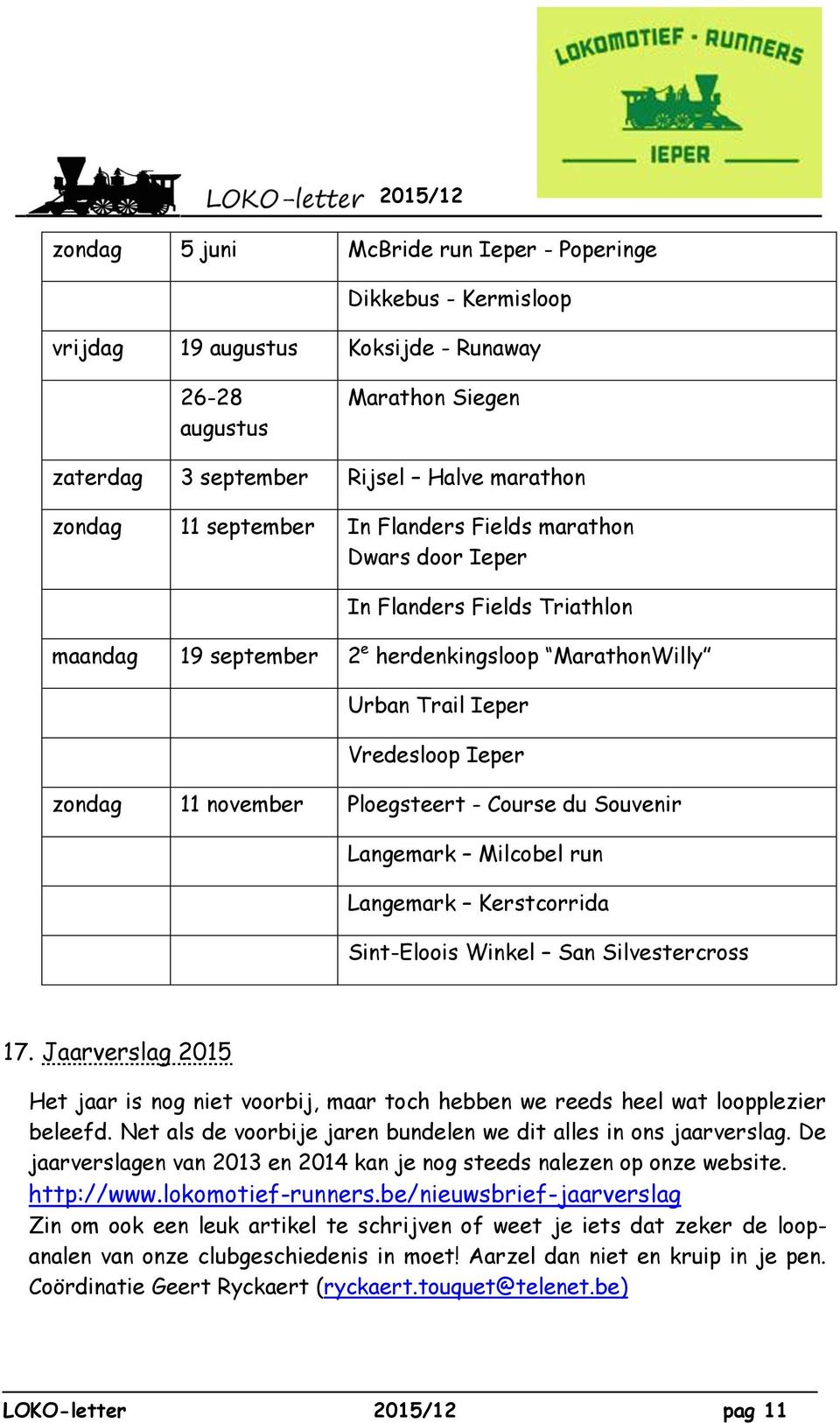 Course du Souvenir Langemark Milcobel run Langemark Kerstcorrida Sint-Eloois Winkel San Silvestercross 17.