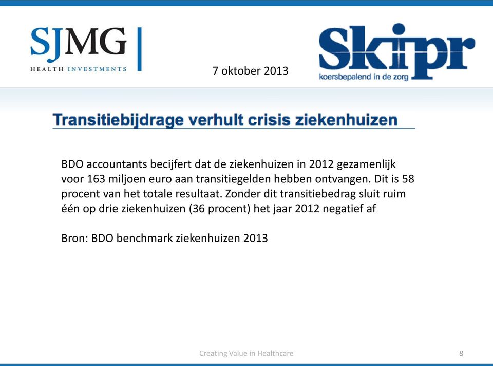 Dit is 58 procent van het totale resultaat.