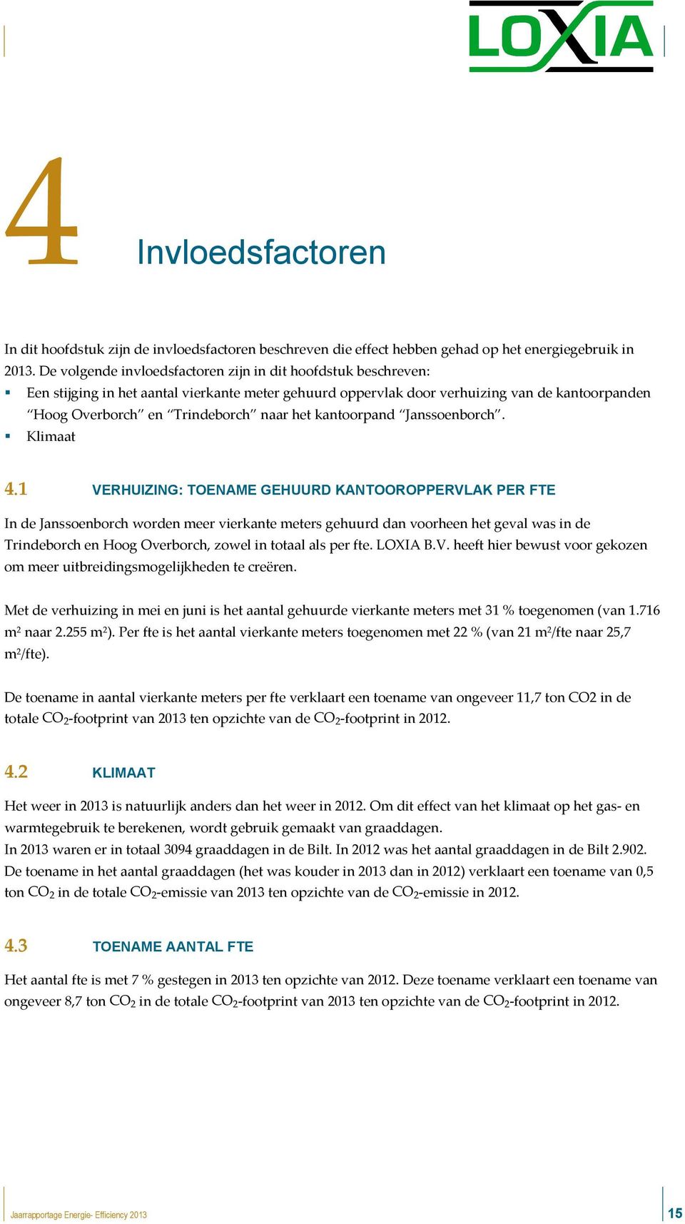 kantoorpand Janssoenborch. Klimaat 4.